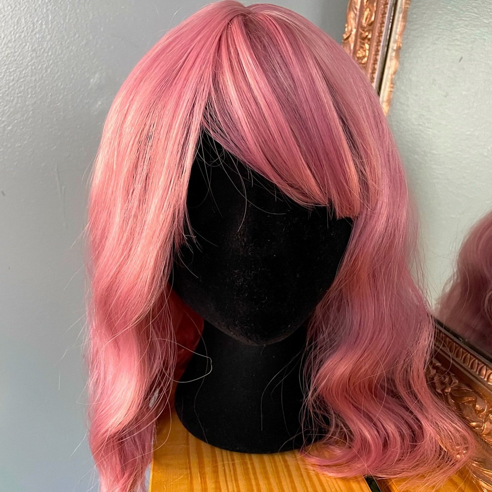 Pink wig